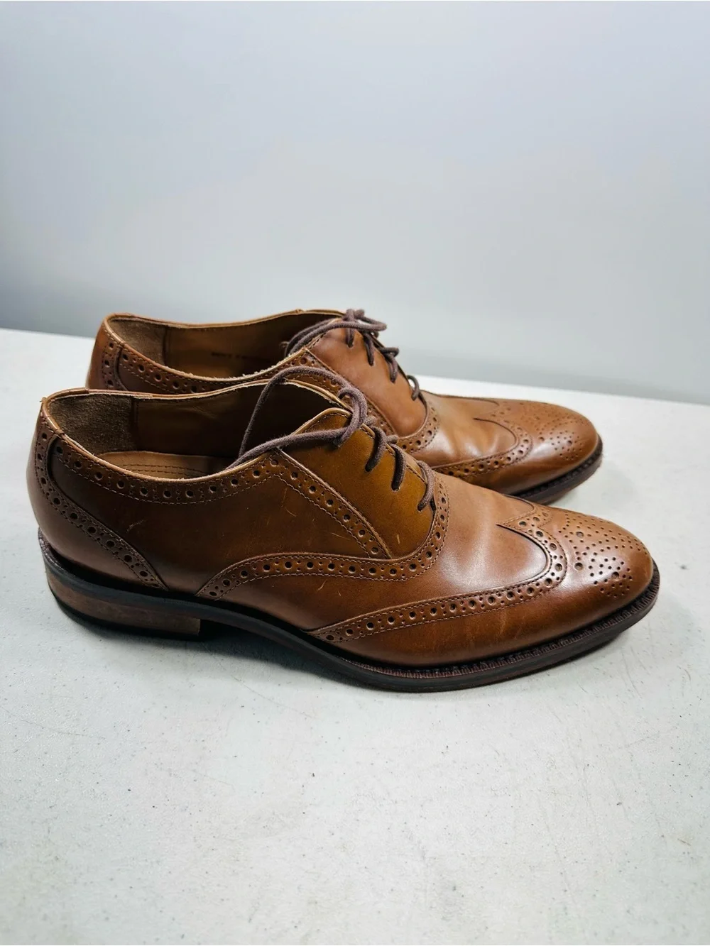 Cole Haan Grand OS C20706 Men’s British Leather Wingtip Oxford Shoes US 8 M